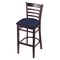 Holland Bar Stool Co 30" Bar Stool, Dark Cherry Finish, Graph Anchor Seat 314030DC014 - alternate 1